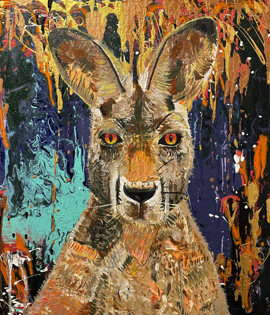 kangaroo painting