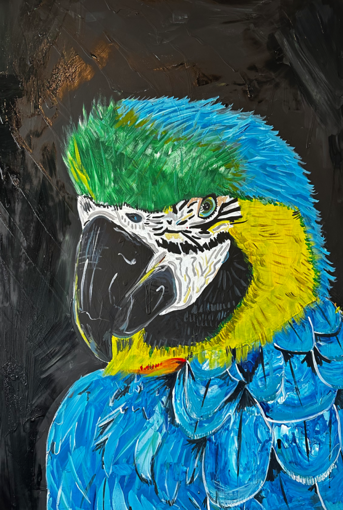 parrot-painting