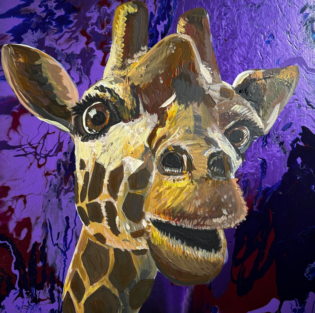 giraffe-acrylic-painting